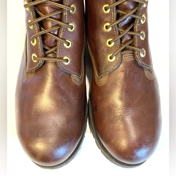 Timberland Brown Leather Boots Sz 14M - Picture 3 of 16